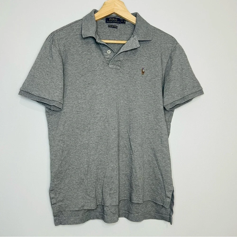 Polo Ralph Lauren Gray Soft Touch Pima Polo Small